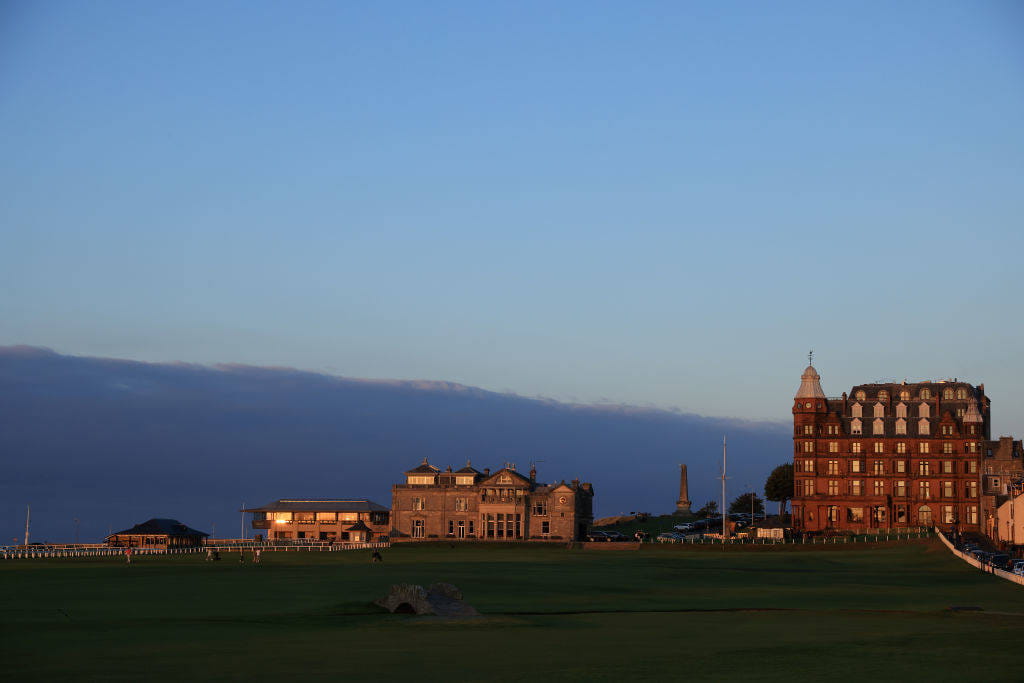The 18th hole on the Old Course at St Andrews